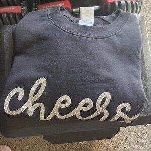 Black cheers sweatshirt